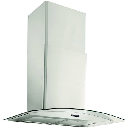 Broan-Nutone Elite 36-inch Curved Glass Chimney Range Hood with 400 CFM Electronic Control EW4636SS